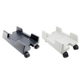 ZJ008 Computer Host Bracket with Brake Movable Tray(Gray White)