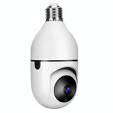 DP17 2.0 Million Pixels Single Light Source Smart Dual-band WiFi 1080P HD Outdoor Network Light Bulb Camera, Support Infrared Night Vision & Two-way Audio & Motion Detection & TF Card