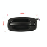 A2269-03 Car Rear Left Side Outside Door Handle 15721571/15107655 for Chevrolet / GMC