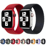 Nylon Single-turn Braided Watch Band For Apple Watch Ultra 49mm&Watch Ultra 2 49mm / Series 9&8&7 45mm / SE 3&SE 2&6&SE&5&4 44mm / 3&2&1 42mm, Length:L 170mm(Crimson Cherry)