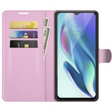 For Motorola Moto G50 5G Litchi Texture Horizontal Flip Protective Case with Holder & Card Slots & Wallet(Pink)