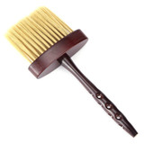 P6036 Long Handle Sweeping Hair Brush Hair Salon Haircut Cleaning Neck Sweeping Brush Household Cleaning Brush(Coffee)