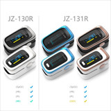 Finger Pulse Oximeter Finger Pulse Blood Oxygen Saturation Monitor, Colour: 131R Blue White(English Manual)