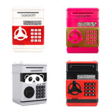 Password Safe Deposit Box Children Automatic Savings ATM Machine Toy, Colour: Reddish Black