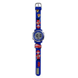 JNEW A380-81447 Children Cartoon Firefighter Waterproof Multifunction Sports LED Electronic Watch(Blue)