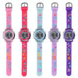 JNEW A86628 Student Cartoon 3D Butterfly Multi-Function Waterproof LED Sports Electronic Watch(Blue)