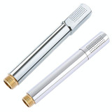 Brass Stainless Steel Hand-Held Pressurized Shower Head(Square)