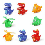 3 PCS Children Animal Press Crawling Toy Car, Random Color Delivery, Specification: Small Dinosaur