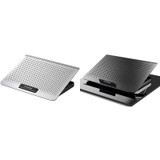 ICE COOREL Laptop Aluminum Alloy Radiator Fan Silent Notebook Cooling Bracket, Colour: Six-Fan Tungsten Gold Black