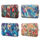 Lisen 8.3 inch Sleeve Case Colorful Leaves Zipper Briefcase Carrying Bag(Blue)