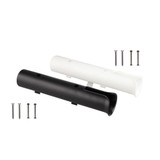 2 PCS Plastic Nylon Single Rod Holder Single Tube Rod Holder Marine Yacht Rod Barrel(White)