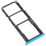 For OPPO A12 CPH2083, CPH2077  SIM Card Tray + SIM Card Tray + Micro SD Card Tray (Blue)