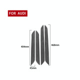 4 PCS / Set Carbon Fiber Car Interior Door Trim Decorative Sticker for Audi Q3 2013-2018,Left and Right Drive Universal