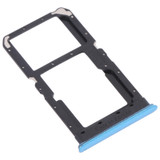 For OPPO Realme V5 5G  SIM Card Tray + SIM Card Tray / Micro SD Card Tray (Blue)