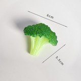4 PCS Broccoli Simulation Food Model Photo Photography Props