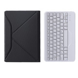 BM12 Diamond Texture Detachable Bluetooth Keyboard Leather Tablet Case with Pen Slot & Triangular Back Support For Lenovo Pad Plus 11 inch TB-J607F / Tab P11 11 inch TB-J606F(Black White)