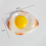3 PCS Poached Egg Simulation Food Model Photo Photography Props