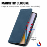 For OnePlus Nord 2 Retro Skin Feel Business Magnetic Horizontal Flip Leather Case with Holder & Card Slots & Wallet & Photo Frame(Blue)