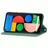 For Google Pixel 5a 5G Retro Skin Feel Business Magnetic Horizontal Flip Leather Case with Holder & Card Slots & Wallet & Photo Frame(Green)