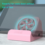 IINE Portable Video Conversion Base With Fan Cooling HDMI Video Converter For Nintendo Switch(Black-L388)
