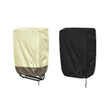 82x93cm Outdoor Deck Chair Cover Waterproof Garden Terrace Patio Chair Cover, Fabric: 190T Polyester(Beige+Coffee)