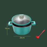 Maifan Stone Non-Stick Cookware Stainless Steel Food Supplement Pot, Specification: Soup Pot 20cm