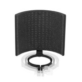 TEYUN PS-4x3 Condenser Microphone U-shaped Blowout Cover Desktop Bracket Audio Accessory Clip(Black)