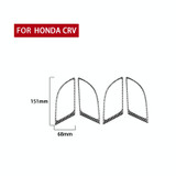 4 PCS / Set Carbon Fiber Car Inner Handle Frame Decorative Sticker for Honda CRV 2007-2011,Left and Right Drive Universal