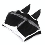 Elastic Breathable Horse Mask Anti-Mosquito And Insect-Proof Cover, Specification: S: 71x112x35cm(Black)