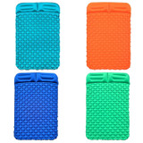 Ordinary Type Outdoor Camping Peripheral Inflatable Cushion Portable TPU Inflatable Double Bed, Size: 195 x 119 x 16cm(Orange)