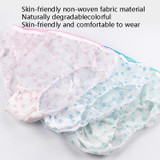 2 Bags Pregnant Women Disposable Underwear Non-Woven Maternal Postpartum Cotton Bottom Paper Underwear, Color Random Delivery, Size: XXXL(Printing)