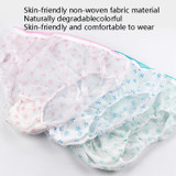 2 Bags Pregnant Women Disposable Underwear Non-Woven Maternal Postpartum Cotton Bottom Paper Underwear, Color Random Delivery, Size: XXL(Printing)