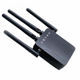 M-95B 300M Repeater WiFi Booster Wireless Signal Expansion Amplifier(Black - UK Plug)