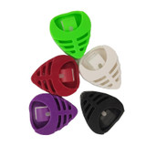 100 PCS Multicolor Plastic Ukulele Pick Box, Color Random Deliverty