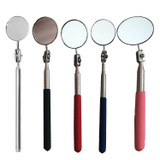 3 PCS Car Repair Detection Mirror Universal Folding Telescopic Mirror Welding Chassis Inspection Mirror, Model: Silver 50mm
