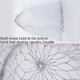 Foldable Stainless Steel Dip Net Head Fishing Net, Specification: Solid 45cm Big Mesh