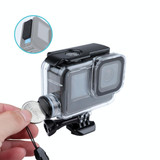 For GoPro HERO10 Black / HERO9 Black 30m Charging Waterproof Housing Case with Buckle Basic Mount & Screw