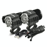 2 PCS M25 DC10V-80V 30W Motorcycle / Car IP65 Waterproof Aluminum Alloy External LED Glare Small Steel Cannon Headlight Spotlight