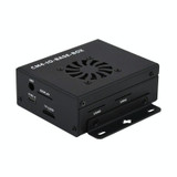 Waveshare Mini IO Board Lite Ver Mini-Computer Base Box with Metal Case & Cooling Fan for Raspberry Pi CM4(US Plug)