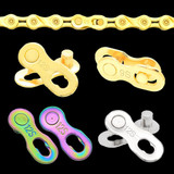 10 Pairs 11 Speed (Gold) ZH405 Mountain Road Bicycle Chain Magic Buckle Chain Quick Release Buckle