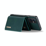 For OnePlus 9 (EU/NA) DG.MING M1 Series 3-Fold Multi Card Wallet  Back Cover Shockproof Case with Holder Function(Green)