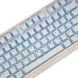 HXSJ P9 104 Keys PBT Color Mechanical Keyboard Keycaps(Light Blue)