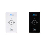 C6 1G+8G Android System Intelligent DLP HD Mini Projector Portable Home Mobile Phone Projector US Plug (White)