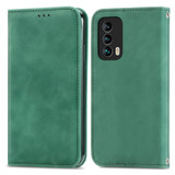 For Meizu 18 Retro Skin Feel Business Magnetic Horizontal Flip Leather Case With Holder & Card Slots & Wallet & Photo Frame(Green)