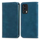 For Meizu 18 Retro Skin Feel Business Magnetic Horizontal Flip Leather Case With Holder & Card Slots & Wallet & Photo Frame(Blue)