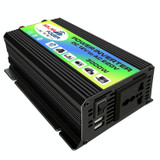 Tang I Generation 12V to 220V 3000W Intelligent Car Power Inverter with Dual USB(Black)