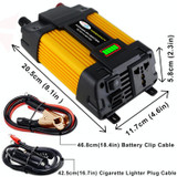 Little Wasp 12V to 110V 4000W Car Power Inverter with LED Display & Dual USB