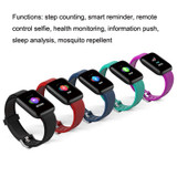 Ultrasonic Smart Mosquito Repellent Bracelet with Heart Rate & Body Temperature Measurement(Black)