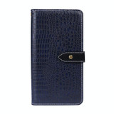 For Vivo S5 idewei Crocodile Texture Horizontal Flip Leather Case with Holder & Card Slots & Wallet(Dark Blue)