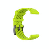 For Suunto 9 Breathable Silicone Watch Band, Exclude the Subject(Green)